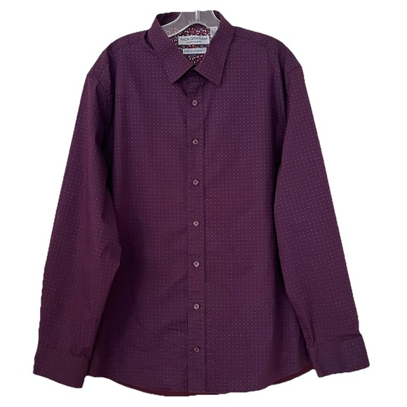 Nick Graham Everywhere Mens Shirt 17-17.5 XL Long Stretch Modern Fit Long Sleeve - Picture 2 of 10